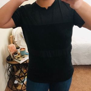 Black Adidas T-Shirt w/ Mesh Panels